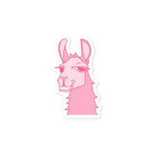 Load image into Gallery viewer, The Cool Llama - Sticker Pink