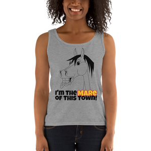 The Cheeky Horse - I'm The Mare Of This Town Ladies Tank Top Singlet