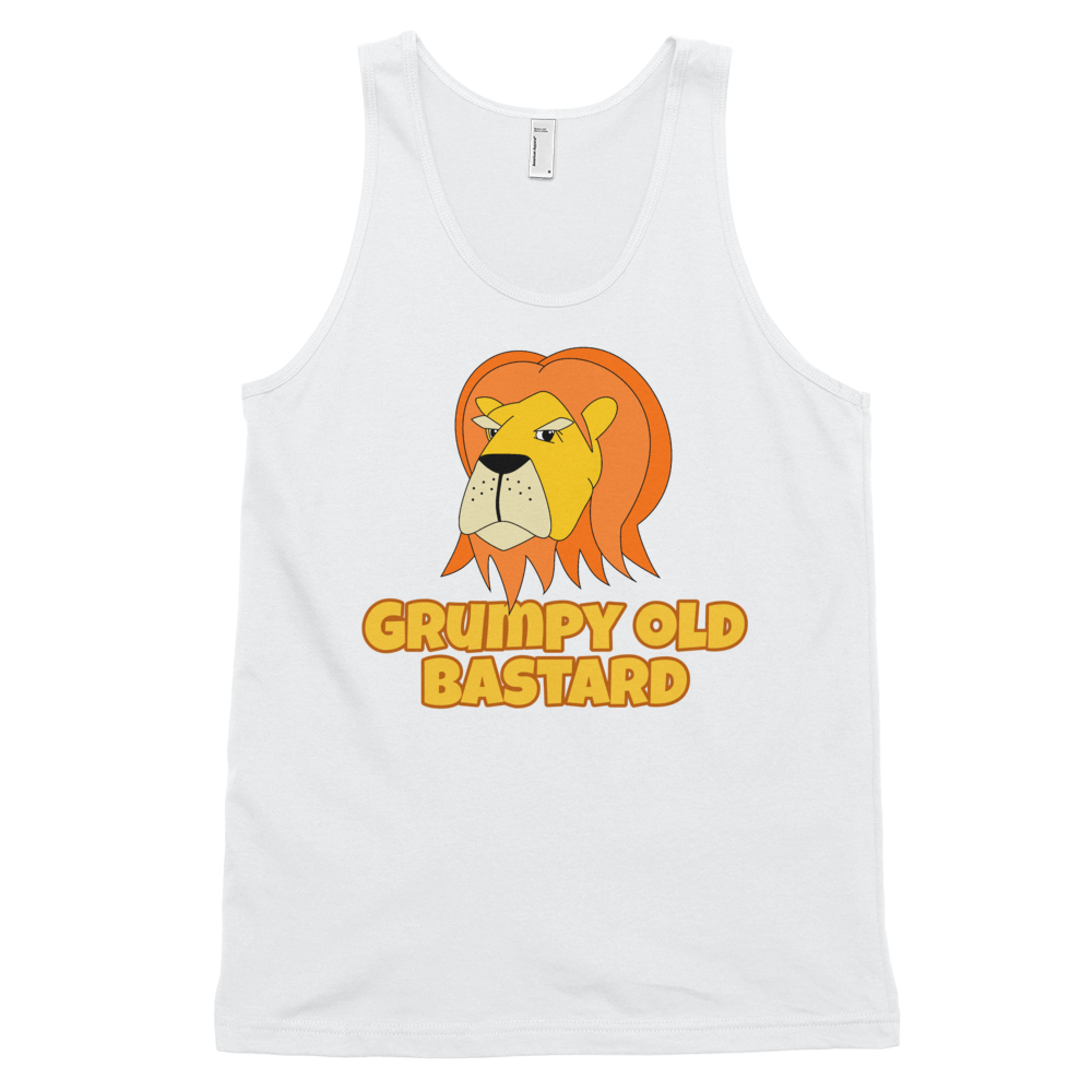 The Grumpy Lion - Grumpy Old Bastard Unisex Singlet Tank Top