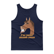 Load image into Gallery viewer, The Cheeky Horse - I&#39;m Your Mane Man Singlet Tank Top