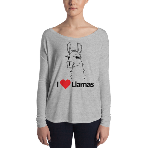 The Cool Llama - I Love Llamas Women's Long Sleeve Shirt