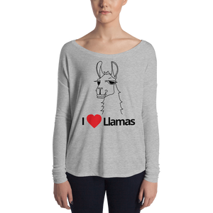 The Cool Llama - I Love Llamas Women's Long Sleeve Shirt