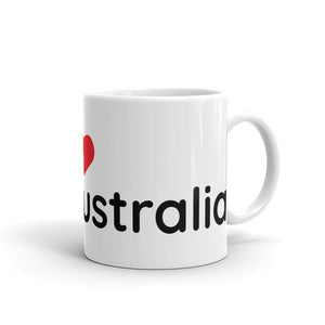 Australia - I Love Australia Kangaroo Mug (Grey)