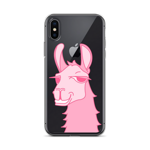 The Cool Llama - iPhone Case Pink