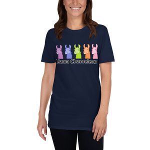 The Cool Llama - Rainbow Llama Chameleon Unisex T-Shirt