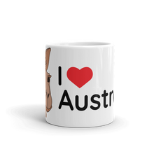 Load image into Gallery viewer, Australia - I Love Australia Kangaroo Mug (Brown)