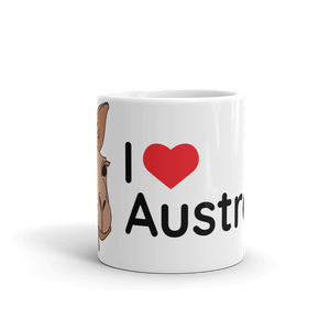 Australia - I Love Australia Kangaroo Mug (Brown)