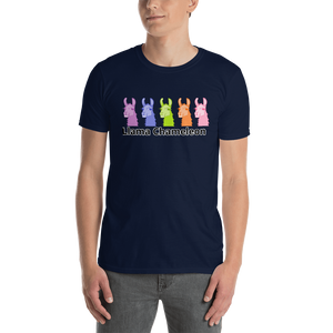 The Cool Llama - Rainbow Llama Chameleon Unisex T-Shirt