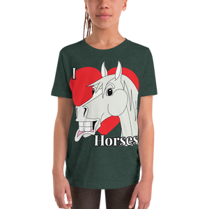 The Cheeky Horse - I Love Horses Kids T-Shirt