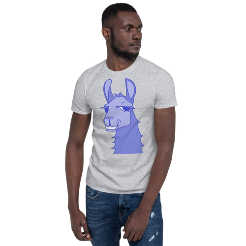 The Cool Llama - Unisex T-Shirt Blue