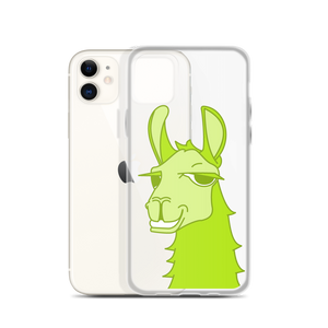 The Cool Llama - iPhone Case Green