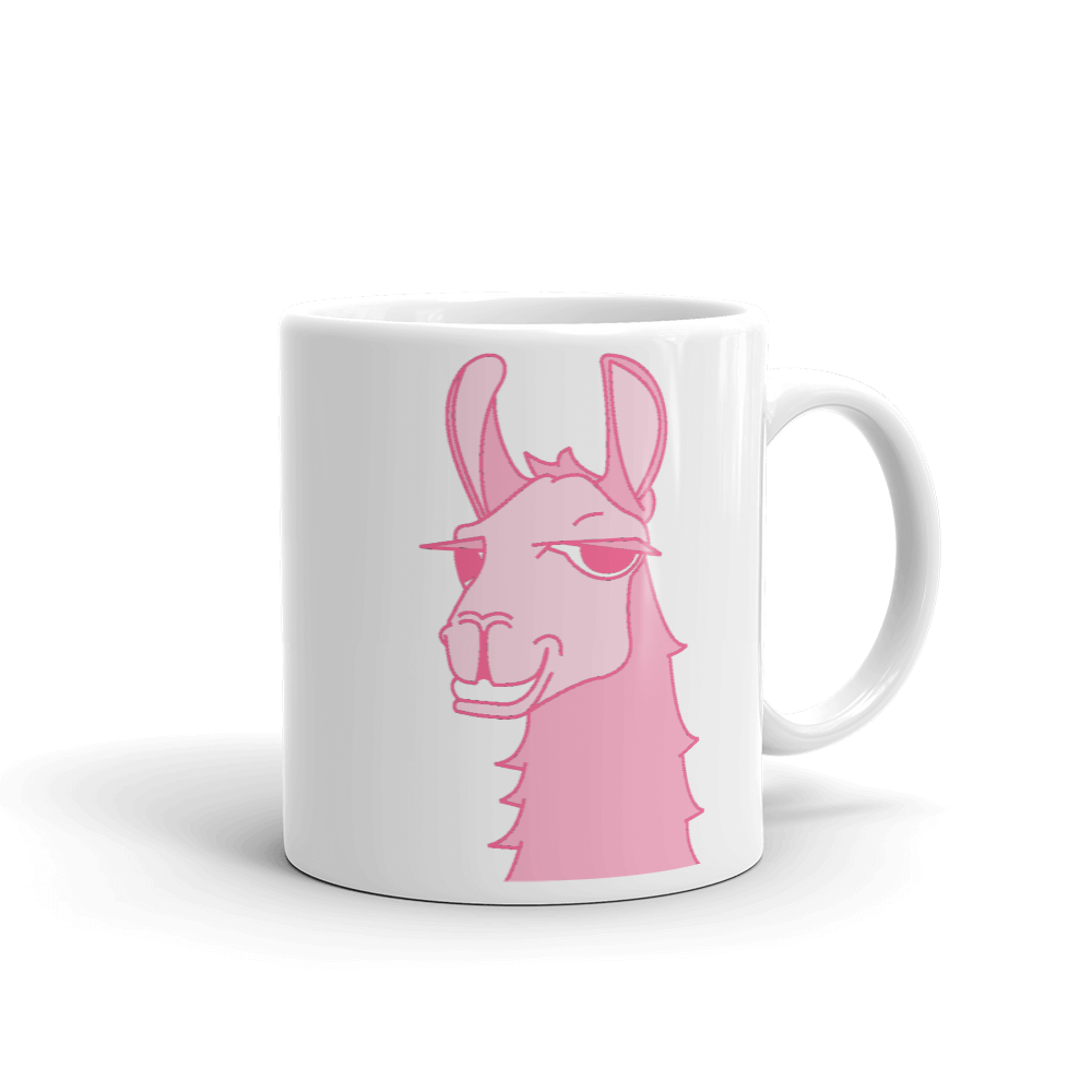 The Cool Llama - Mug Pink