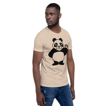 Load image into Gallery viewer, Howdy Panda - Light Coloured Unisex T-Shirt