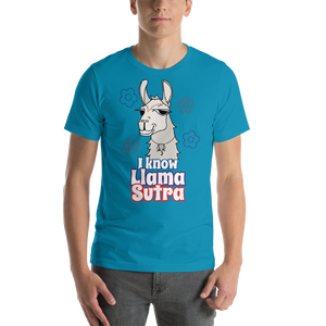 The Cool Llama - I Know Llama Sutra Light Coloured Unisex T-Shirt