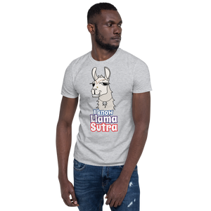 The Cool Llama - I Know Llama Sutra Plain Unisex T-Shirt