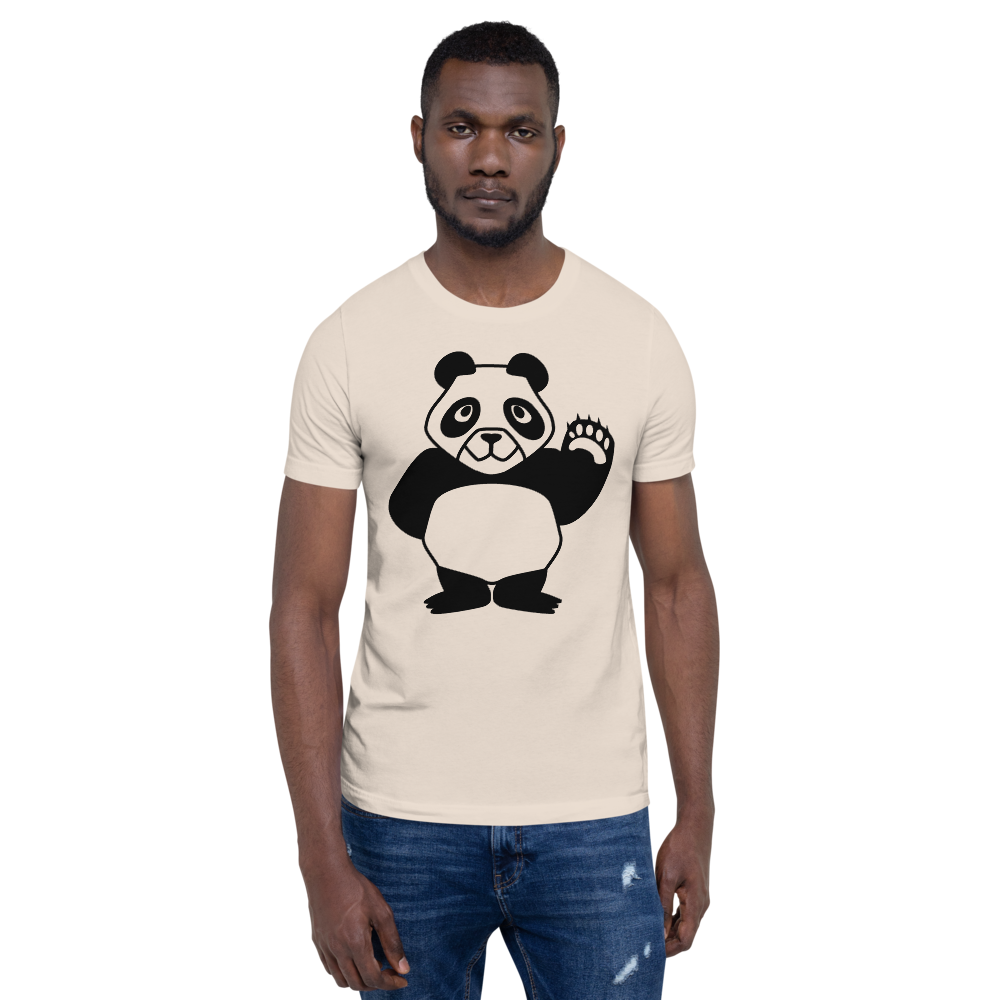 Howdy Panda - Light Coloured Unisex T-Shirt