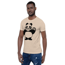 Load image into Gallery viewer, Howdy Panda - Light Coloured Unisex T-Shirt