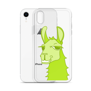 The Cool Llama - iPhone Case Green