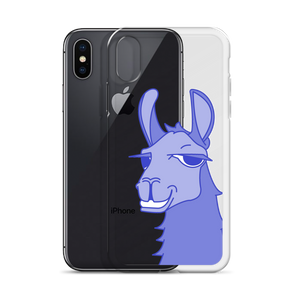 The Cool Llama - iPhone Case Blue