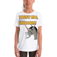 Load image into Gallery viewer, The Cheeky Horse - Trust Me, I&#39;m A Unicorn Kids T-Shirt