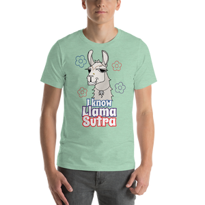 The Cool Llama - I Know Llama Sutra Light Coloured Unisex T-Shirt