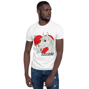 The Cheeky Horse - I Love Horses Adult Shirt