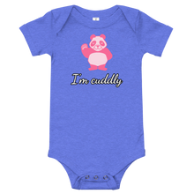 Load image into Gallery viewer, Howdy Panda - I&#39;m Cuddly Baby Bodysuit Pink