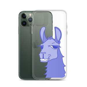 The Cool Llama - iPhone Case Blue