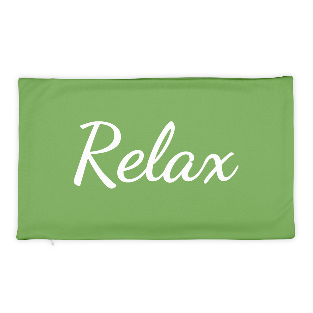 Relax - Pillow Case Green