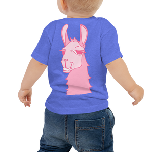 The Cool Llama - Baby T-Shirt Pink