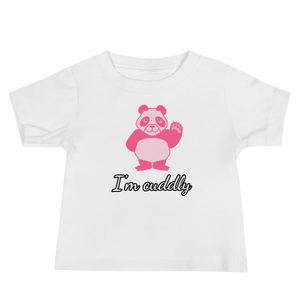 Howdy Panda - I'm Cuddly Baby T-Shirt Pink