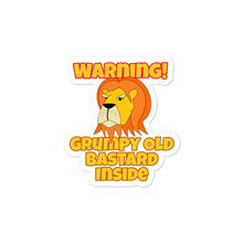 Load image into Gallery viewer, Grumpy Lion - Grumpy Old Bastard Sticker