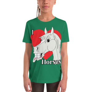 The Cheeky Horse - I Love Horses Kids T-Shirt