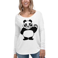 Load image into Gallery viewer, Howdy Panda - Women&#39;s Long Sleeve Shirt