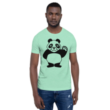 Load image into Gallery viewer, Howdy Panda - Light Coloured Unisex T-Shirt