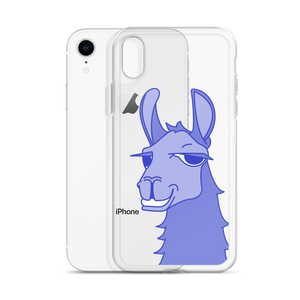 The Cool Llama - iPhone Case Blue