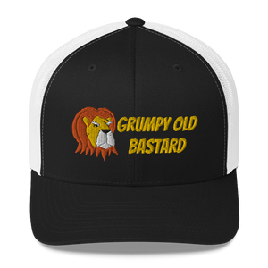 Grumpy Lion - Grumpy Old Bastard Trucker Cap Hat