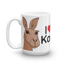 Load image into Gallery viewer, Australia - I Love Kangaroos Mug (Brown)