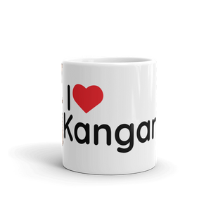 Australia - I Love Kangaroos Mug (Brown)