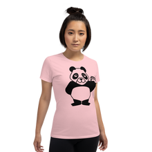 Load image into Gallery viewer, Howdy Panda - Women&#39;s Light Coloured T-Shirt