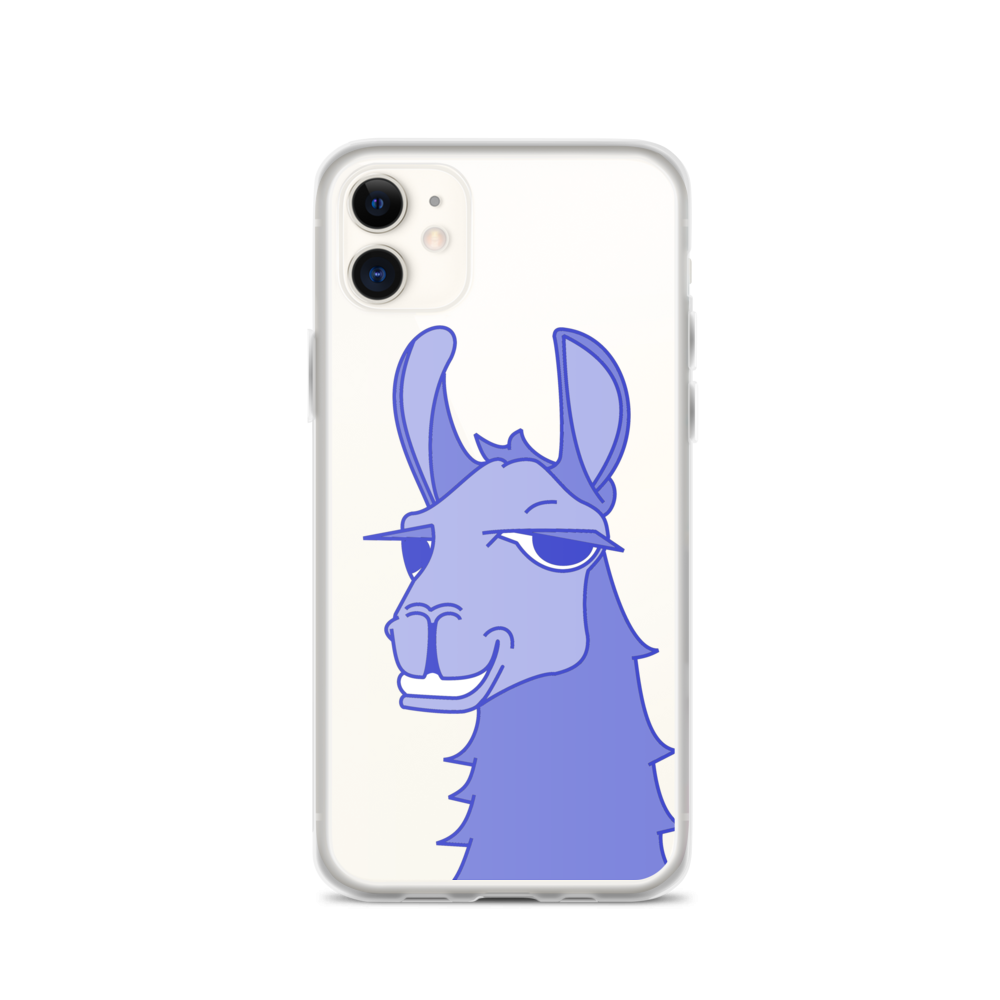 The Cool Llama - iPhone Case Blue