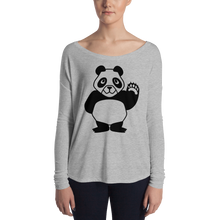 Load image into Gallery viewer, Howdy Panda - Women&#39;s Long Sleeve Shirt