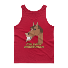 Load image into Gallery viewer, The Cheeky Horse - I&#39;m Your Mane Man Singlet Tank Top