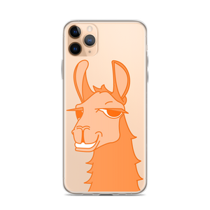 The Cool Llama - iPhone Case Orange