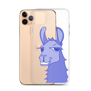 The Cool Llama - iPhone Case Blue