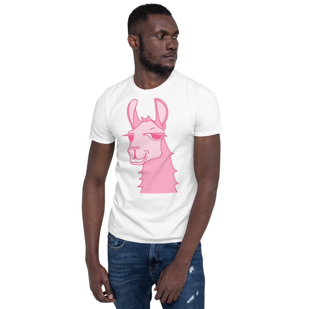 The Cool Llama -  Unisex T-Shirt Pink