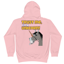 Load image into Gallery viewer, The Cheeky Horse - Trust Me, I&#39;m A Unicorn Kids Hoodie