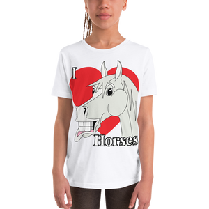 The Cheeky Horse - I Love Horses Kids T-Shirt