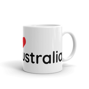 Australia - I Love Australia Kangaroo Mug (Brown)