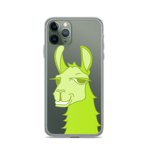 The Cool Llama - iPhone Case Green